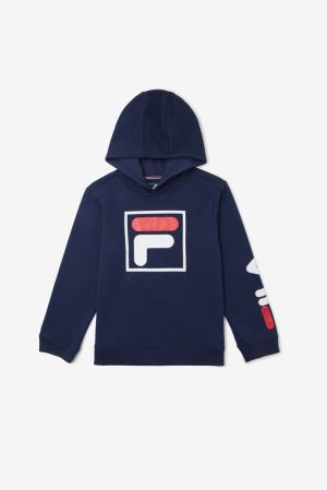 FILA Raglan Hoodies Navy,Kids Clothing | CA.LVNYOC145